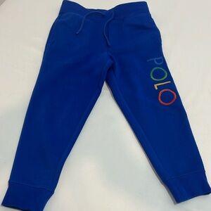 Ombré logo double knit pant- sapphire star blue- size 4